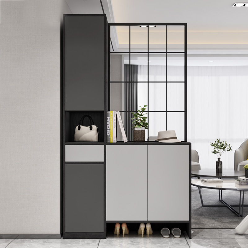 新中式不銹鋼屏風(fēng)隔斷客廳新中式進(jìn)門(mén)遮擋輕奢金屬入戶(hù)玄關(guān)